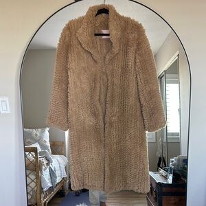 Cozy Tan Faux Fur Coat